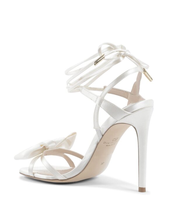 Nancy Sandal - Satin Ivory