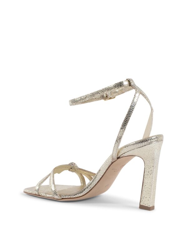 Bella Lamé Sandal - Platinum